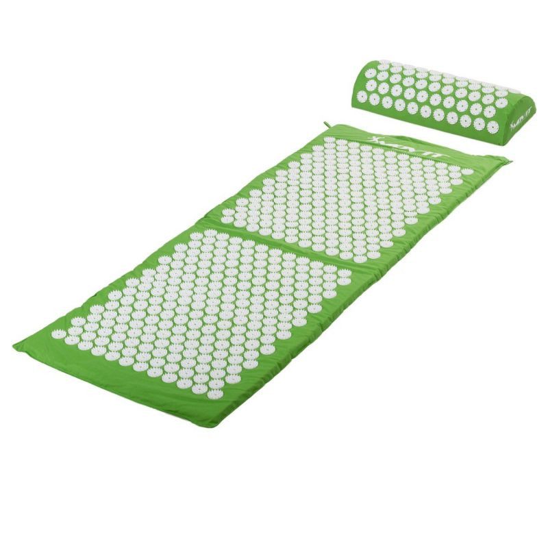 Akupresurní podložka s polštářem MOVIT 130 x 50 cm - zelená