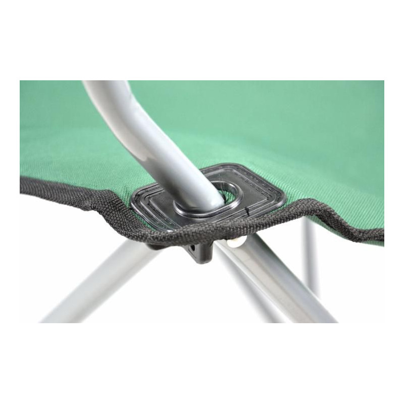 Skládací kempingová židle DIVERO s polštářkem - zelená
