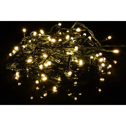 Vánoční LED řetěz - 40 m, 400 LED, teple bílý