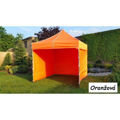 Zahradní párty stan PROFI STEEL 3 x 3 m - oranžová
