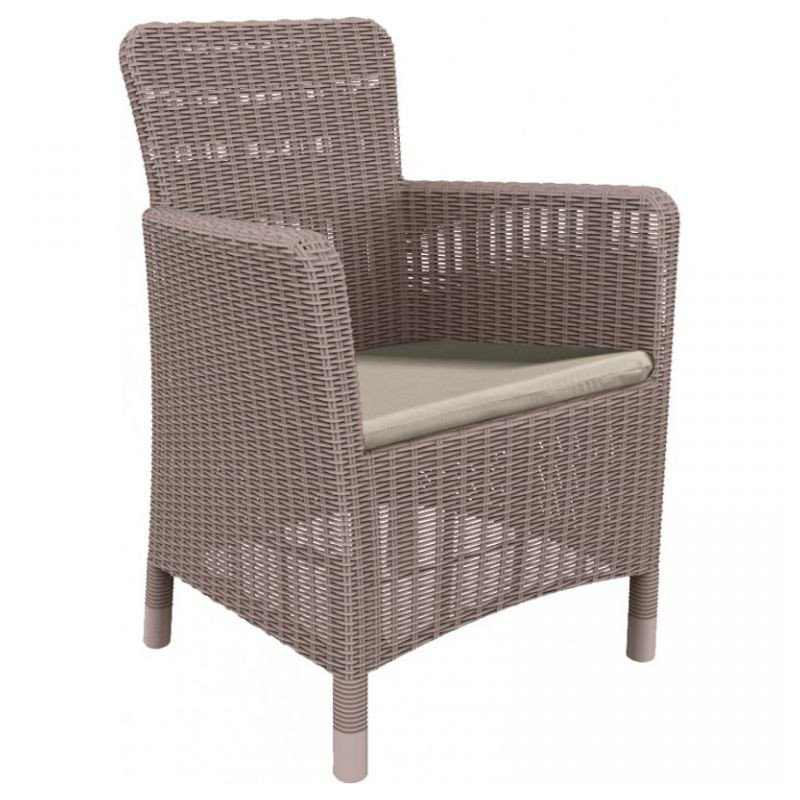 Plastové křeslo TRENTON DINING - cappuchino