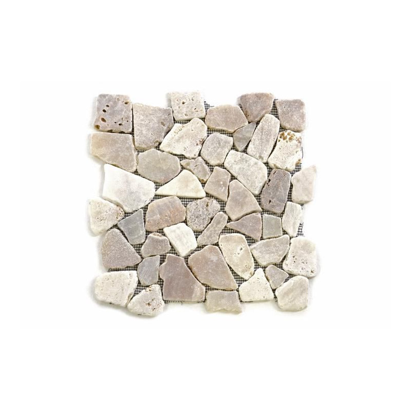 Mozaika říční kámen - krémová obklady  1m2 Garth