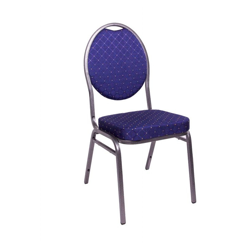 Kongresová židle kovová HERMAN- modrá