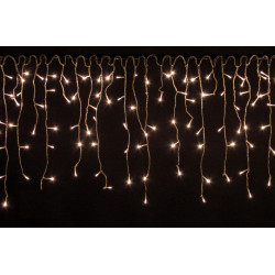Vánoční světelný déšť - 15 m, 600 LED, teple bílý