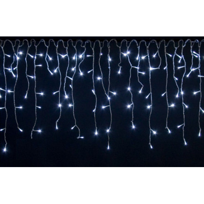 Vánoční světelný déšť - 15 m, 600 LED, studeně bílý