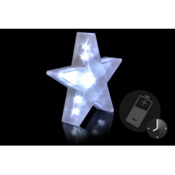 Vánoční dekorace - Světelná hvězda - 20 LED, 35 cm