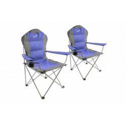Set skládací kempingová židle Divero Deluxe 2 kusy