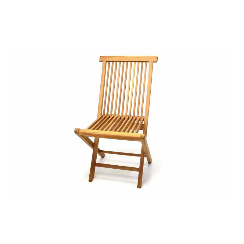 Zahradní skládací židle DIVERO - týkové dřevo