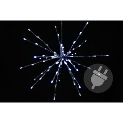 Vánoční LED osvětlení - meteorický déšť, stud. bílý, 80 LED