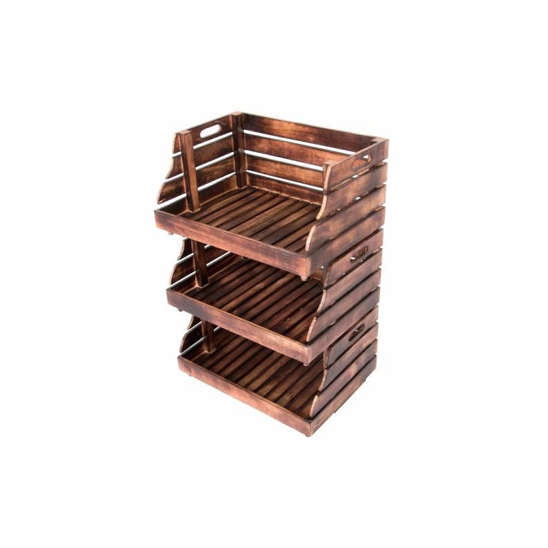 Sada stohovatelných bedýnek DIVERO  3 ks -  49 x 35 cm