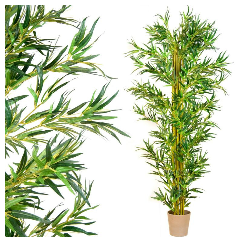 Umělá květina strom -  bambus - 220 cm