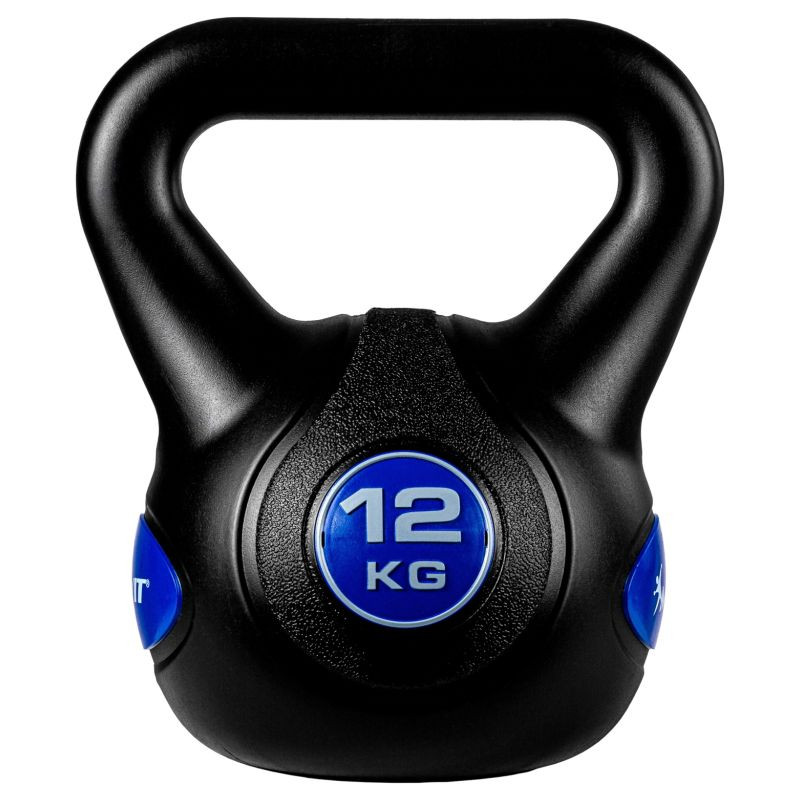 MOVIT Kettlebell činka - 12 kg, černá/tmavě modrá