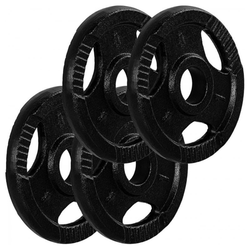 MOVIT sada závaží na činky s úchytem - 1 kg, litina