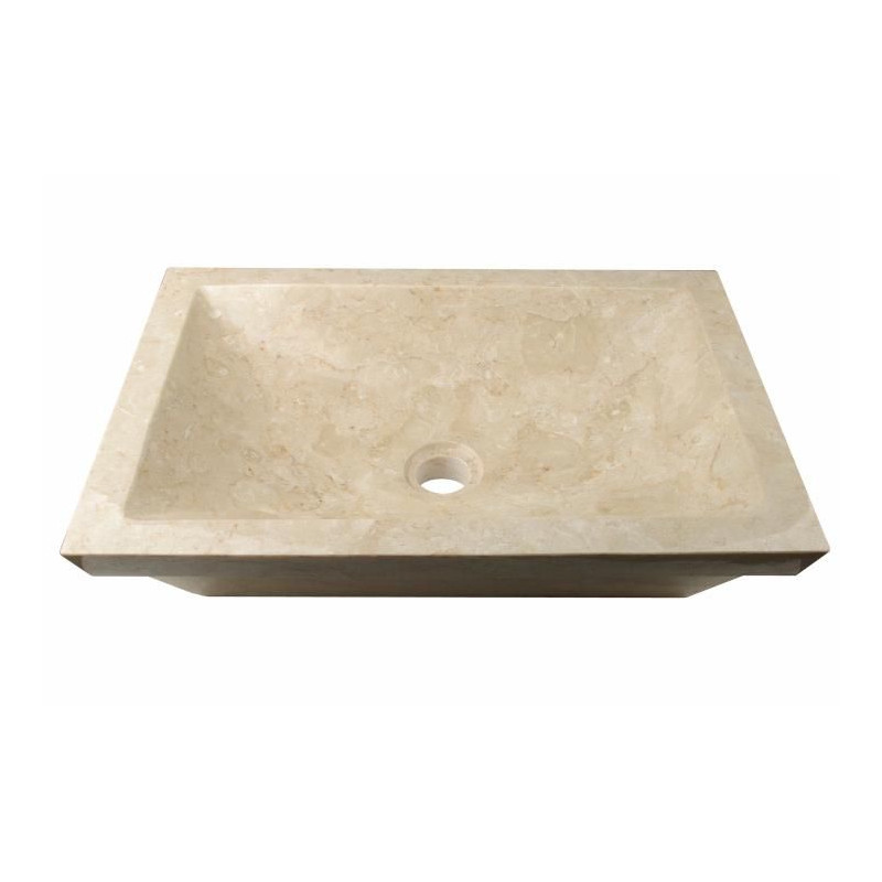 DIVERO umyvadlo z přírodního kamene Bergamo