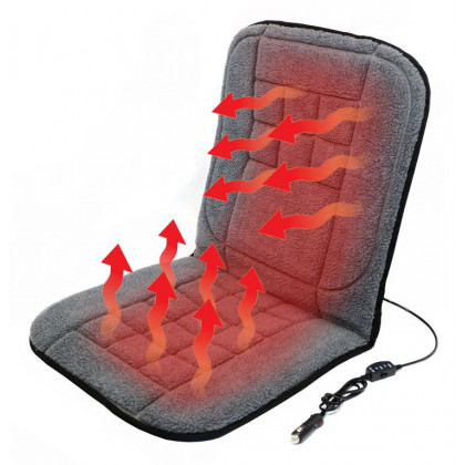 Potah sedadla vyhřívaný s termostatem - 12V TEDDY, přední