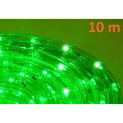 LED světelný kabel - 240 diod, 10 m, zelený
