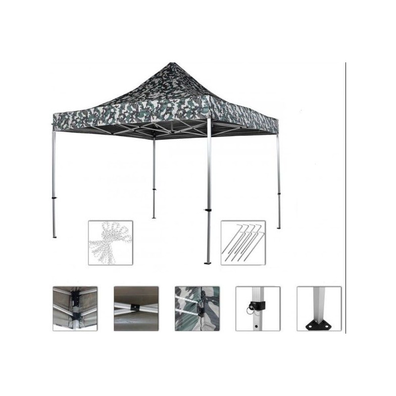 INSTENT PRO Zahradní stan 3 x 3 m, urban + 2 bočnice