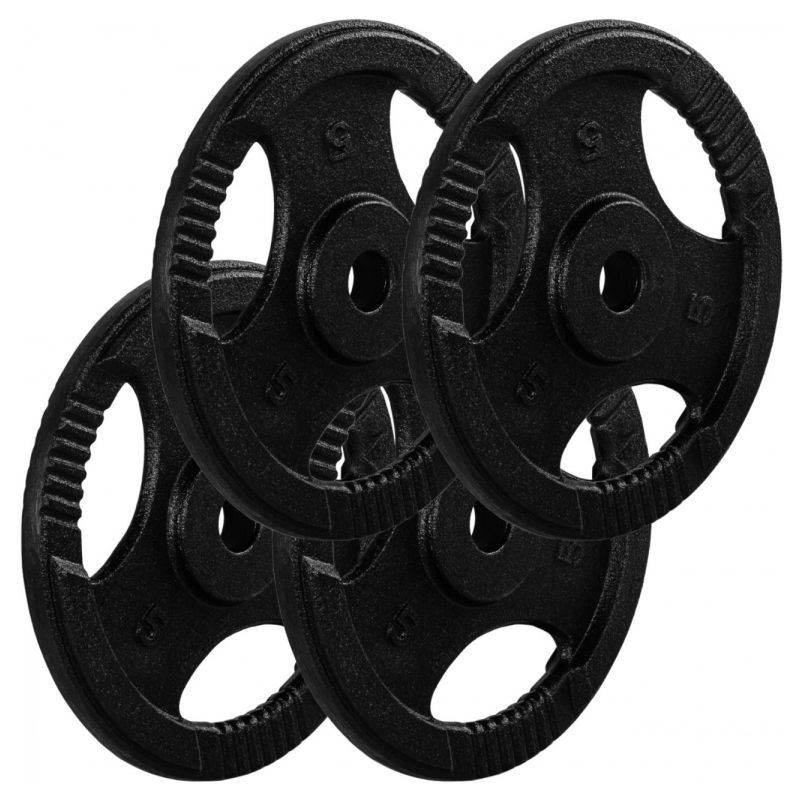 MOVIT sada závaží s úchopy 4 x 5 kg, litina