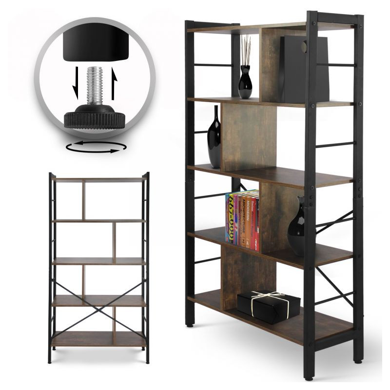 Miadomodo Retro knihovna 79x33x155 cm - vintage