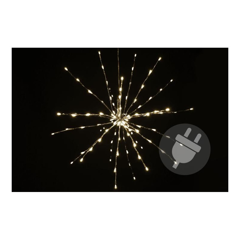 Vánoční LED osvětlení - meteorický déšť - teplá bílá, 120 LED