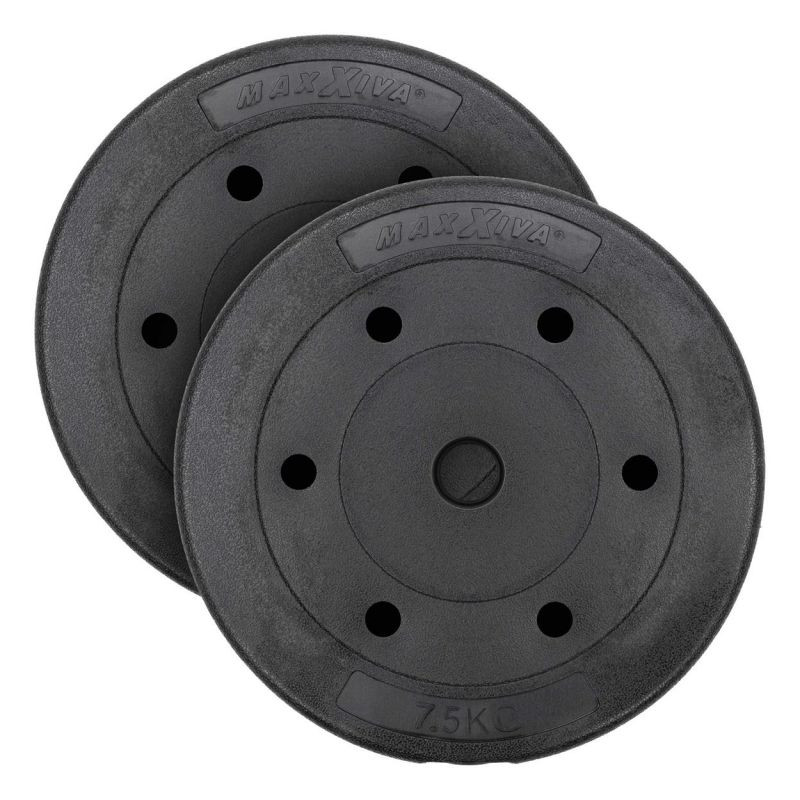 MAXXIVA Sada závaží na činky, 2 x 7,5 kg, cement