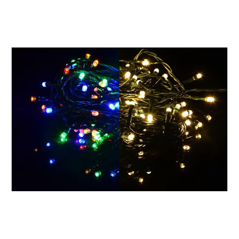 Vánoční světelný řetěz 400 LED - 9 blikajících funkcí - 39,9 m