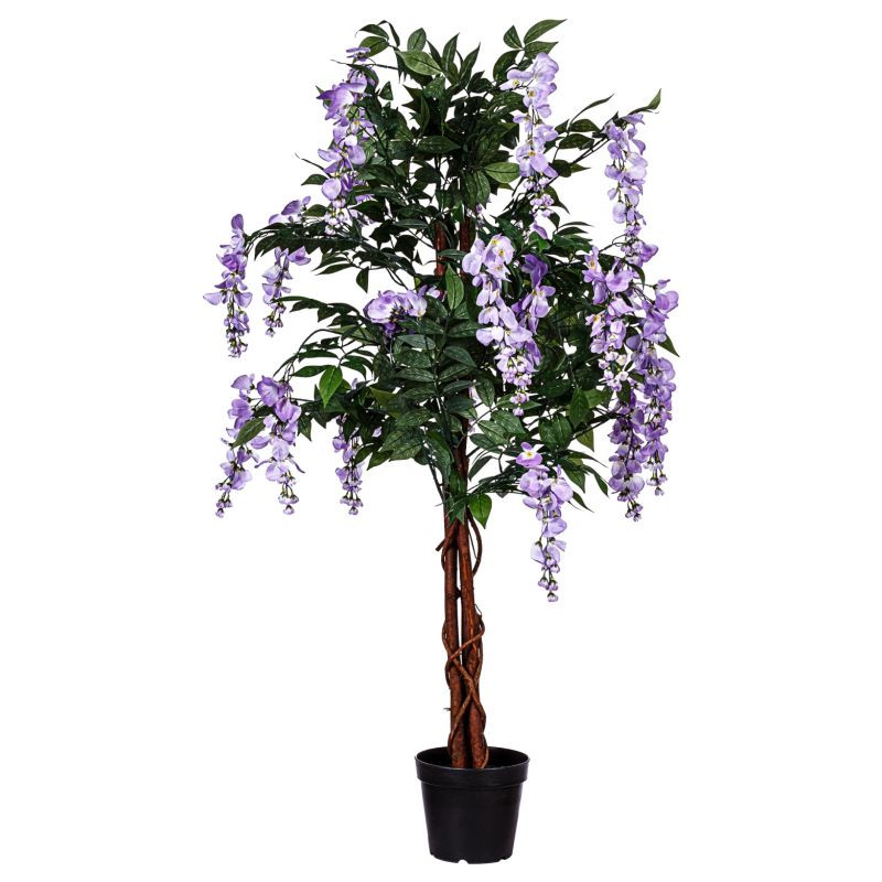 PLANTASIA Umělý strom Vistárie 120 cm, modrofialové květy