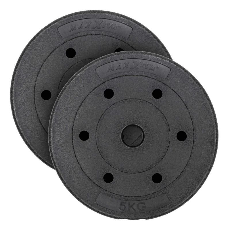 MAXXIVA Sada kotoučů, cementová výplň, černé, 2 x 5 kg