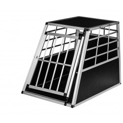 Hliníkový přepravní box pro psy, 65 × 90 × 69 cm, vel. L