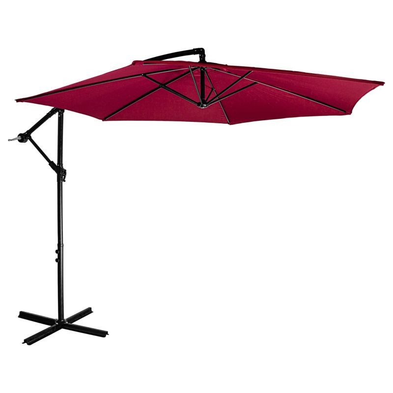 STILISTA Slunečník Ø 3 m, 180 g/m², červený + potah