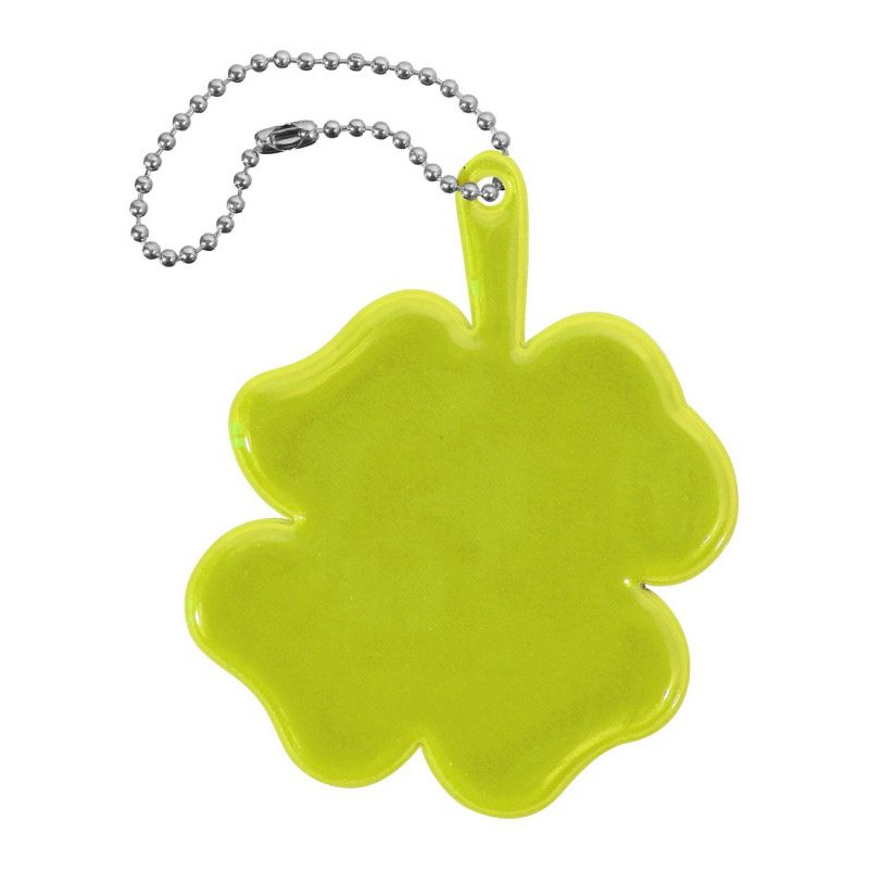 Reflexní přívěšek čtyřlístek - žlutý