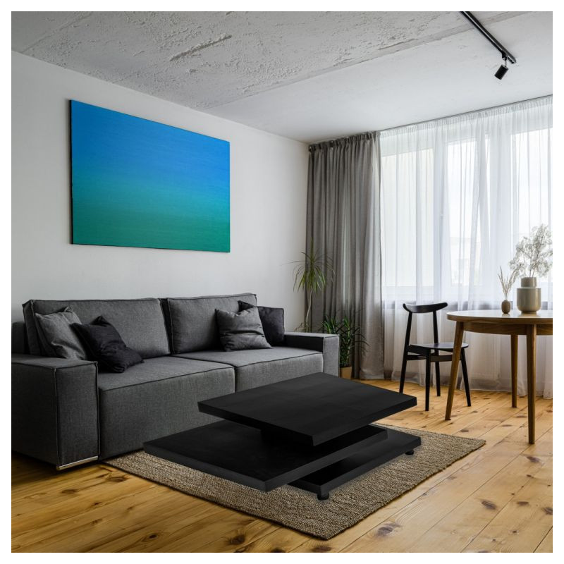 Stilista konferenční stolek, 60 x 60 cm, černý