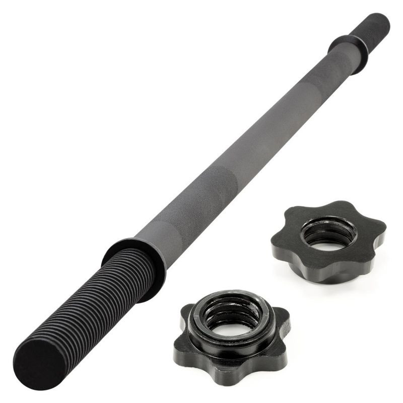 Maxxiva vzpěračská tyč na nakládání, hvězdice, černá, 120 cm