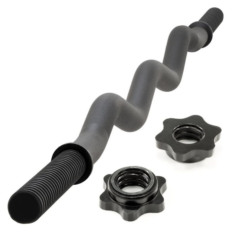 Maxxiva zakřivená tyč na nakládání, hvězdice, černá, 120 cm