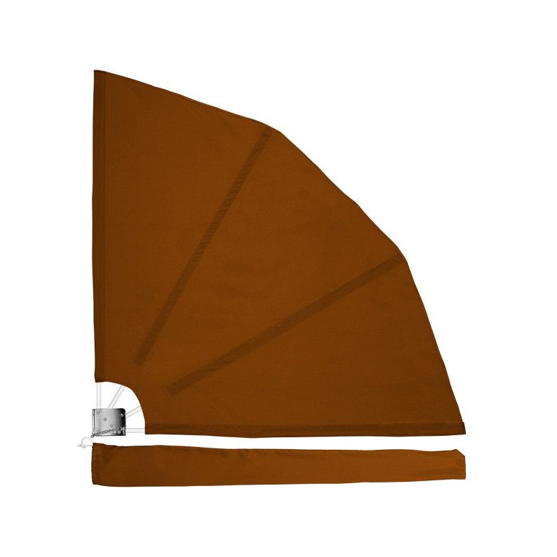 STILISTA Balkonová stínící zástěna, 140 x 140 cm, hnědá