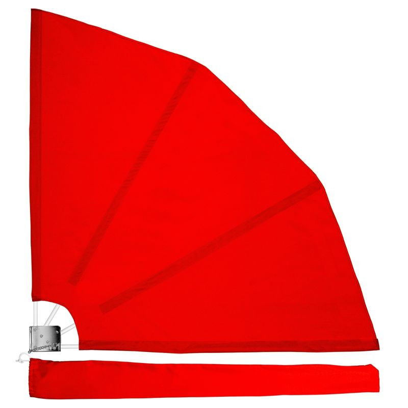 STILISTA Balkonová stínící zástěna, 140 x 140 cm, červená