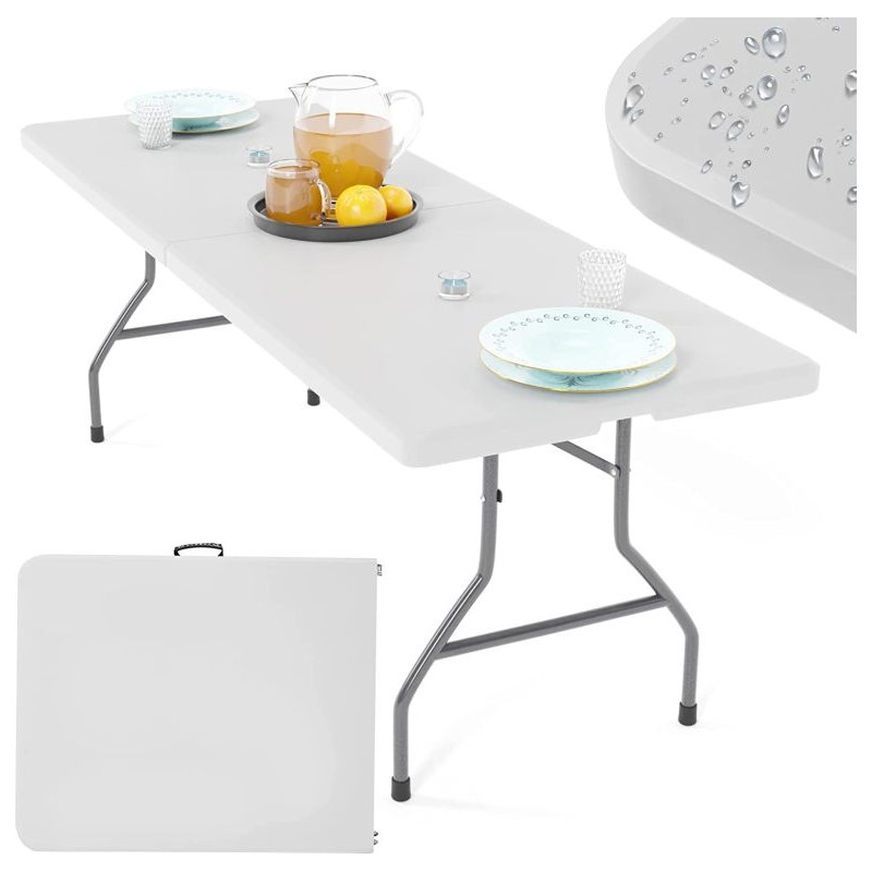 Jago Skládací stůl pro 8 osob, 183 cm, bílý