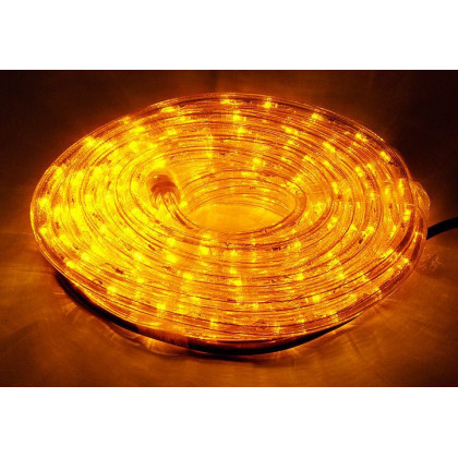 LED světelný kabel - 240 diod, 10 m, žlutý