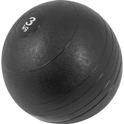 Gorilla Sports Slamball medicinbal, černý, 3 kg
