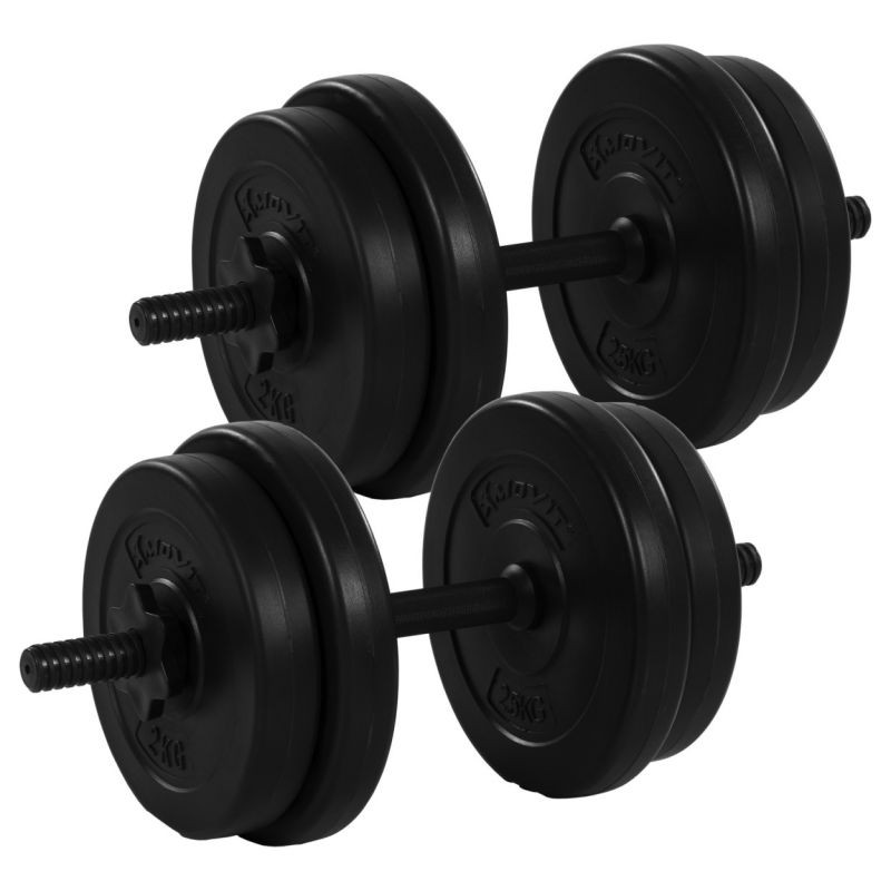 MOVIT 2 jednoruční nakládací činky s kotouči 20 kg