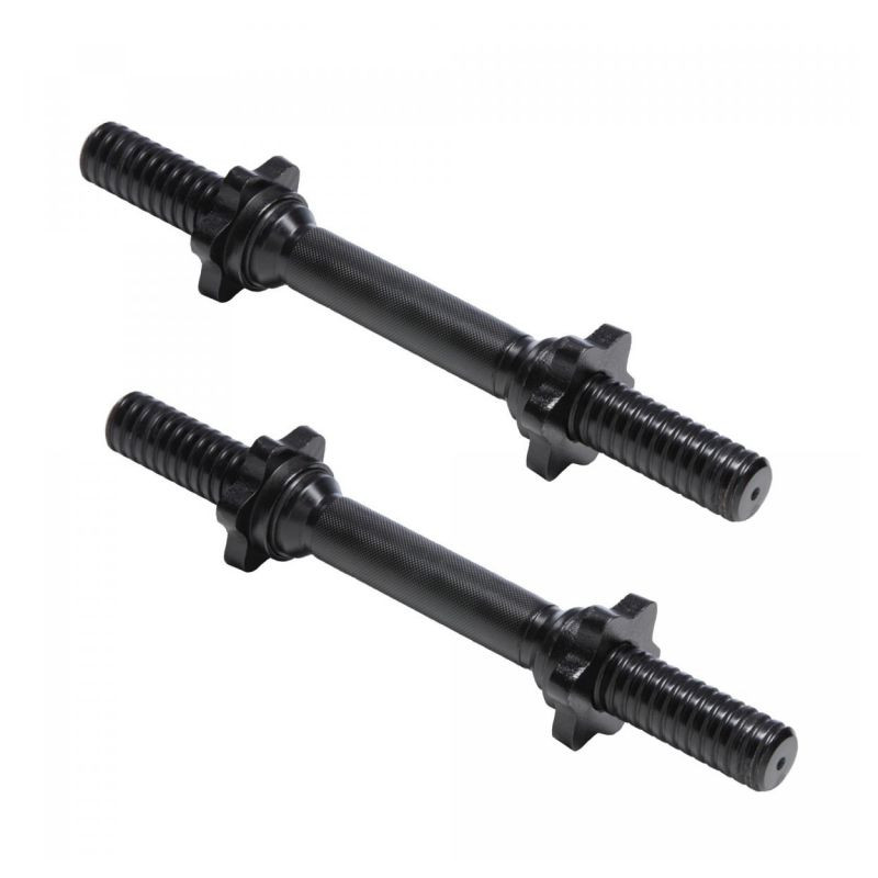 Gorilla Sports Sada tyčí se závitem, 35 cm, 2 ks, černá