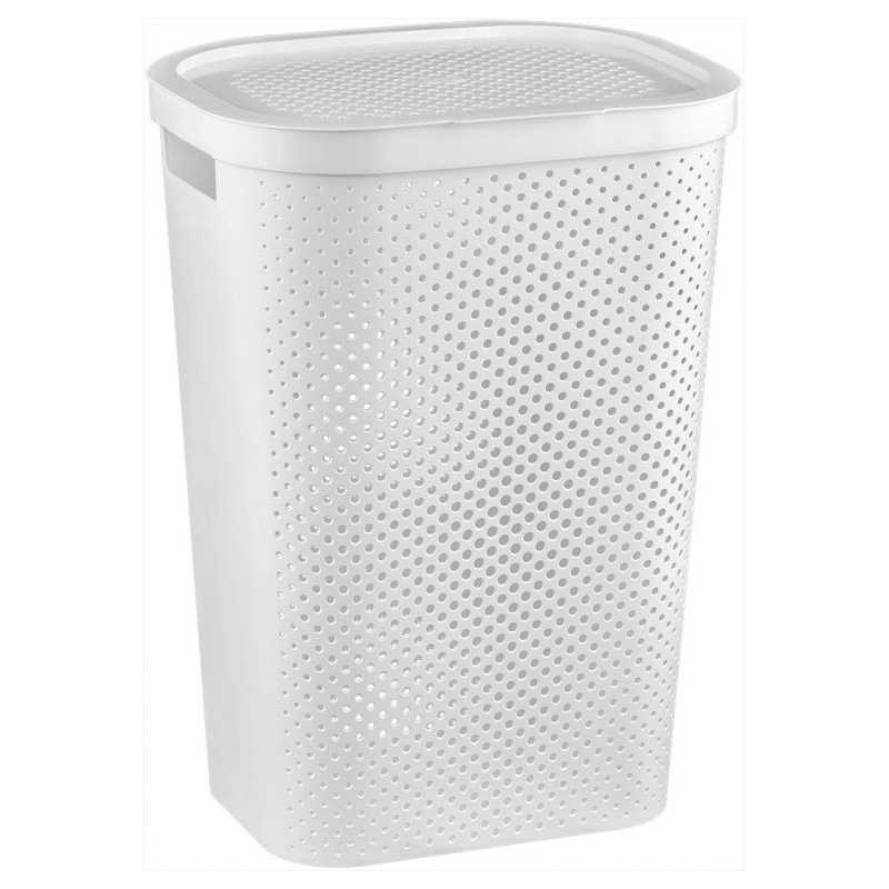 Koš na špinavé prádlo s víkem 59L koš na prádlo - bílý CURVER