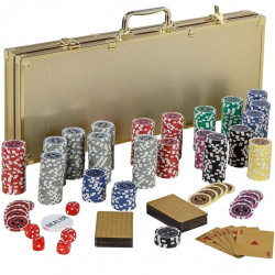 GamesPlanet Poker set Gold Edition, 500 laser žetonů