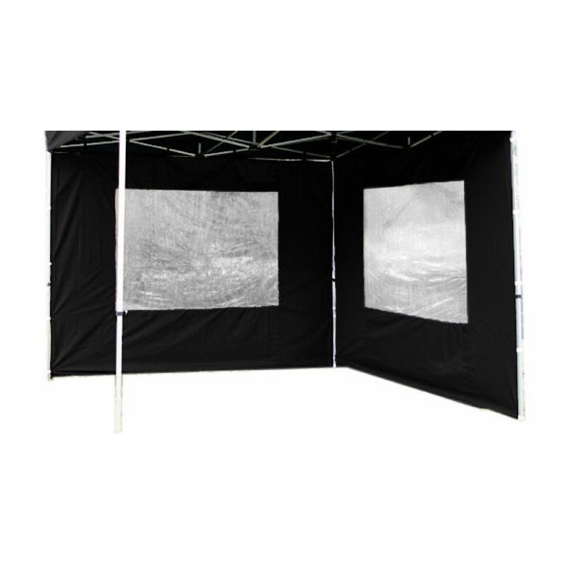 Sada 2 bočních stěn pro PROFI zahradní altán 3 x 3 m - černá